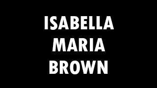 Isabella Maria Brown